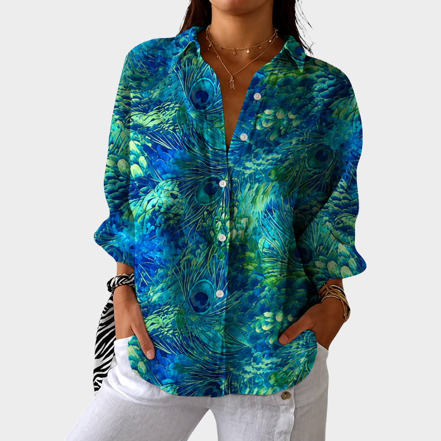 JULIA | LIGHTWEIGHT AND COLOURFUL PRINTED BLOUSE