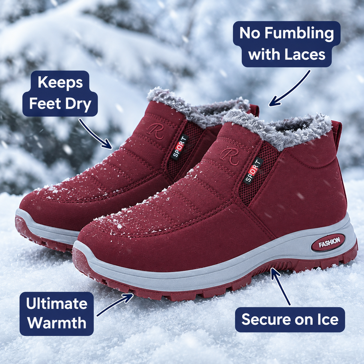 ROSA | ANTI-SLIP WINTER SHOES