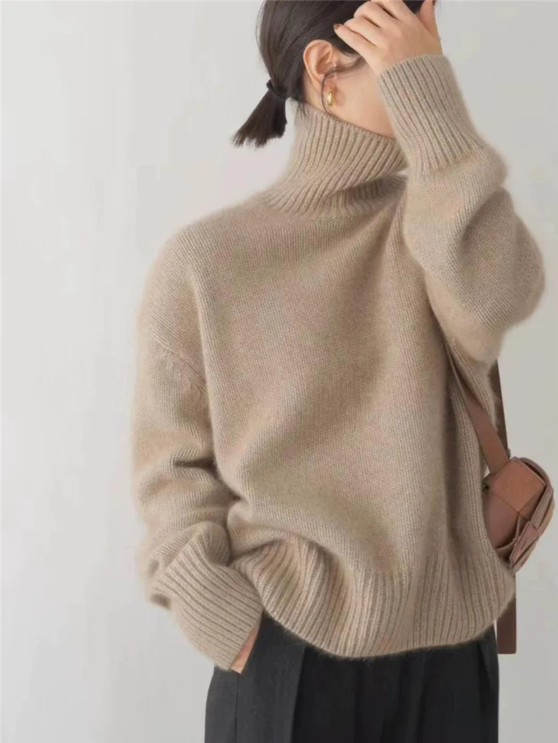 BIRGIT | SOFT KNIT HIGH NECK JUMPER