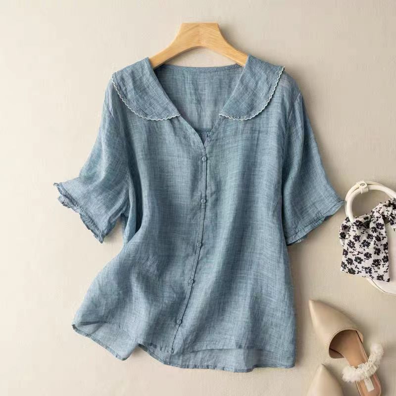 MARGARETHE | VINTAGE BLOUSE WITH BUTTON DETAIL