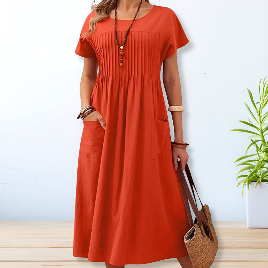GWENDOLINE | RELAXED FIT DAY DRESS WITH TUMMY COVERAGE