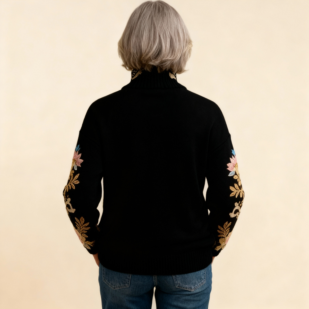 AVA | VINTAGE FLORAL KNIT JUMPER