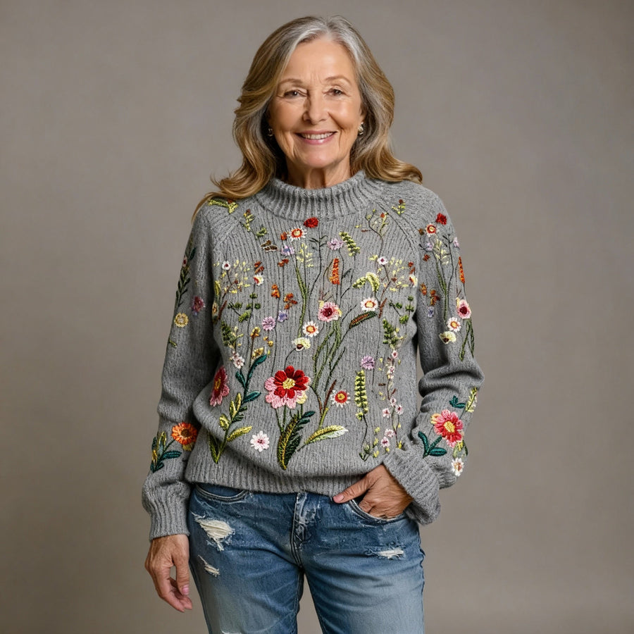 FREYA | CLASSIC VINTAGE FLORAL KNIT JUMPER