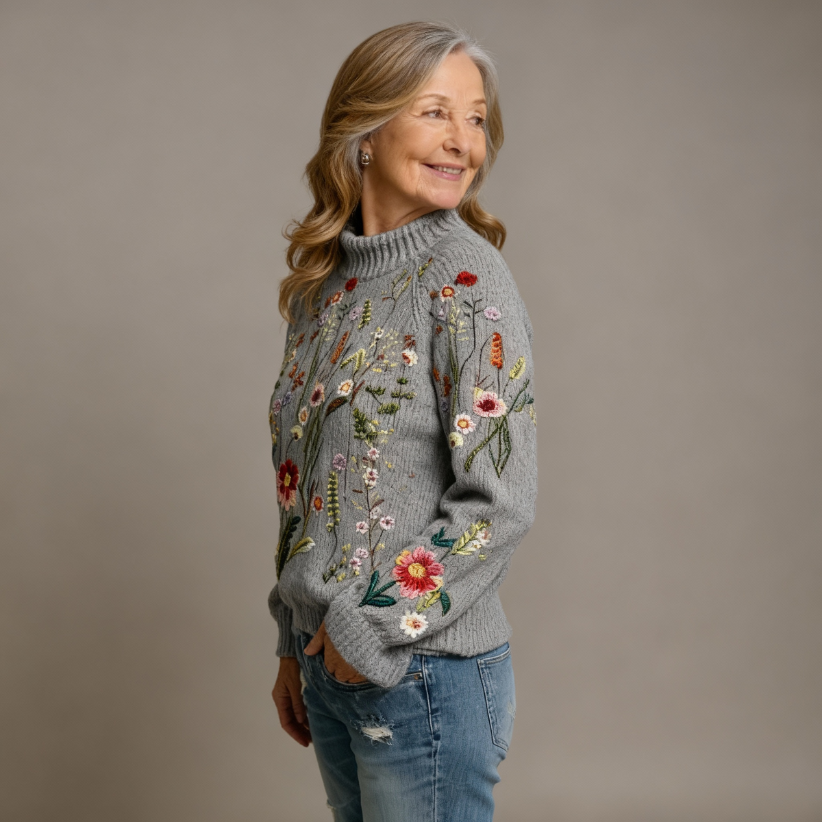 FREYA | CLASSIC VINTAGE FLORAL KNIT JUMPER