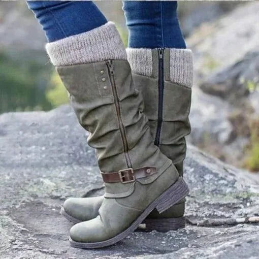 BARBARA | CLASSIC SIDE-ZIP MID-CALF BOOTS